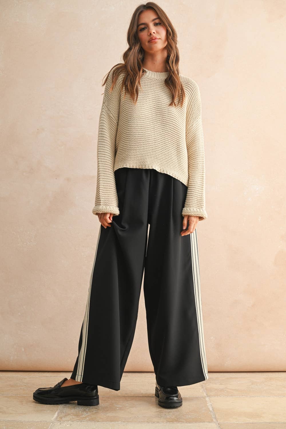 Essential Knit Sweater in Cream