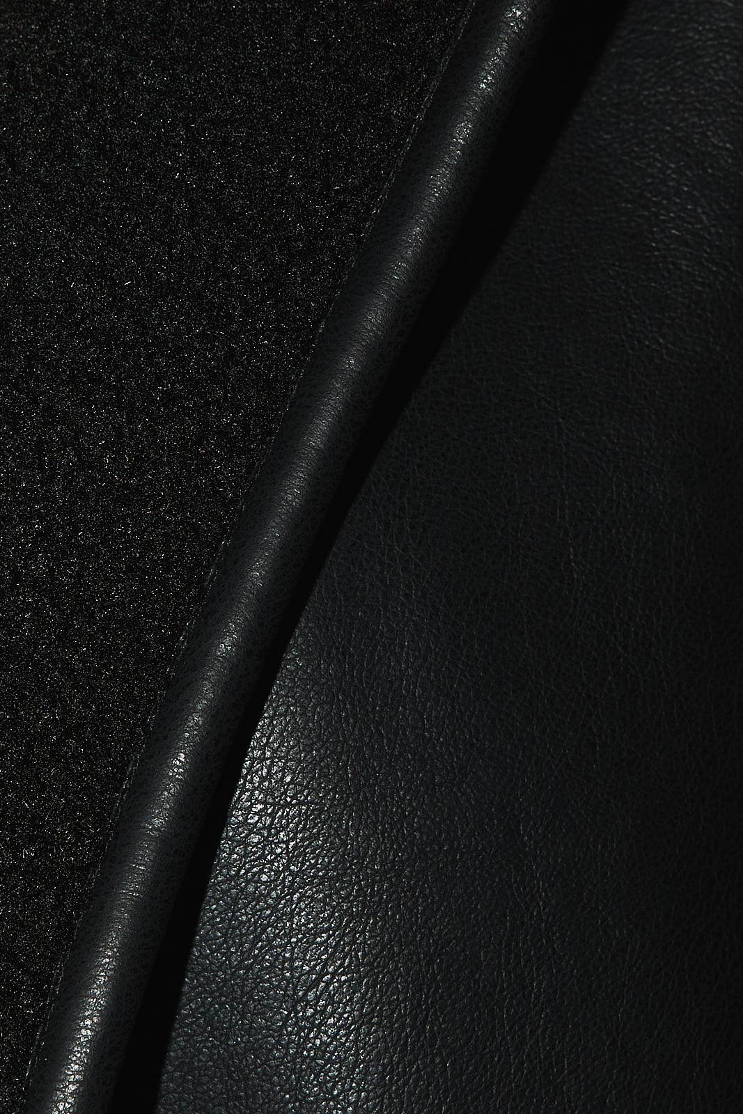 Leather/Sherpa Trench