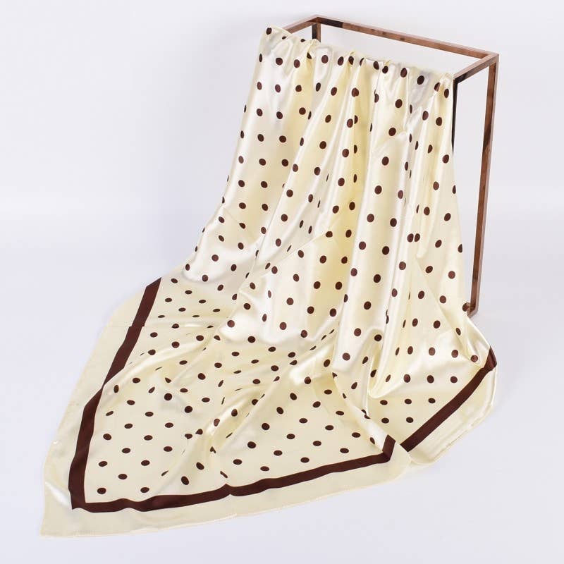 Ivory Polka Dot Scarf