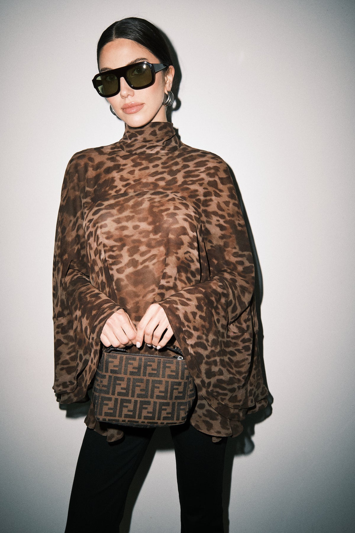 Linda Sheer Leopard Pancho