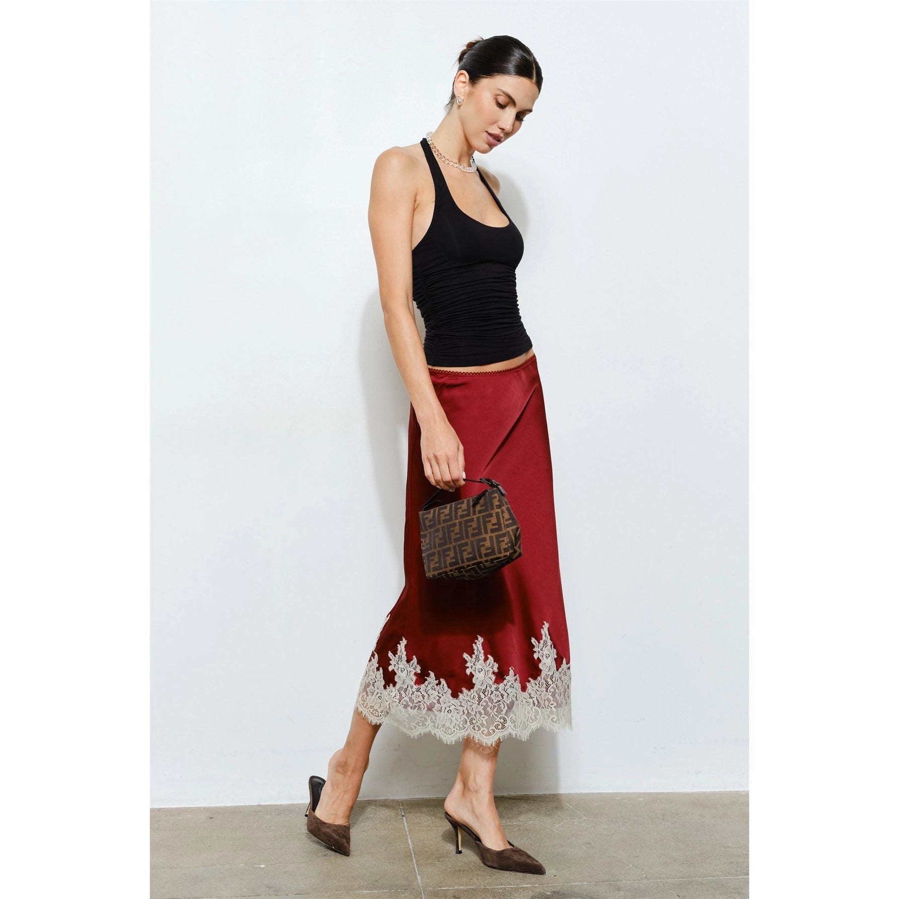 Helena Ruched Halter Top