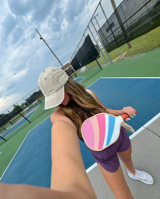 Acid Wash Ball Cap in Beige