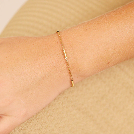Satellite Bar Chain Bracelet
