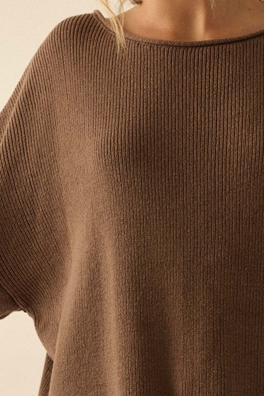 Belinda Oversized Sweater in Brown