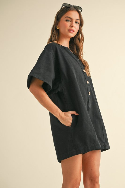 Miranda Romper in Black