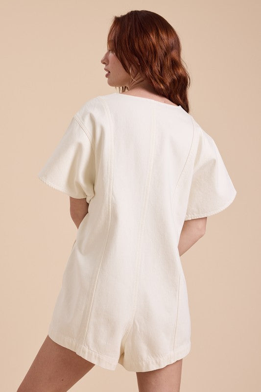Miranda Romper in Ecru