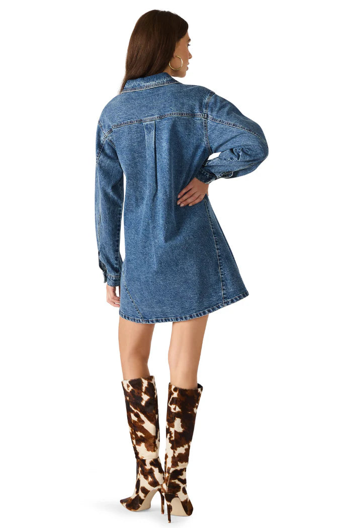 Edith Demin Dress | Steve Madden