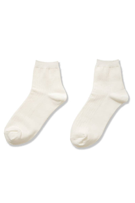 Cotton Crew Socks | White