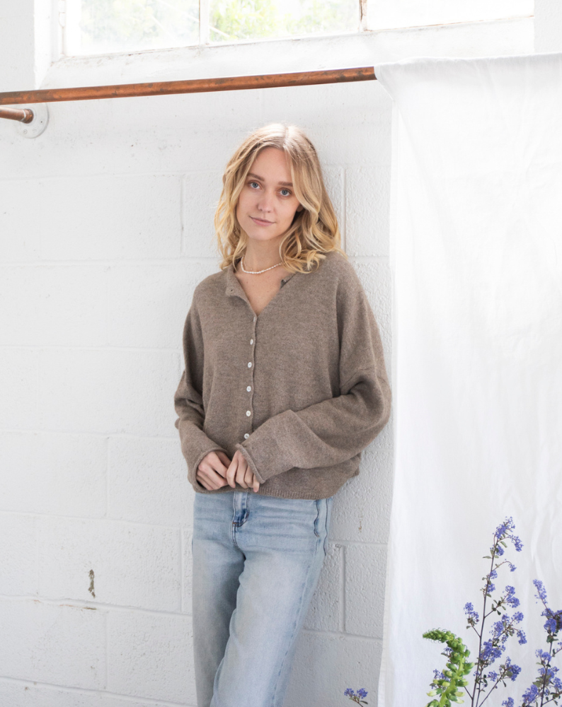 Piper Cardigan in Mocha