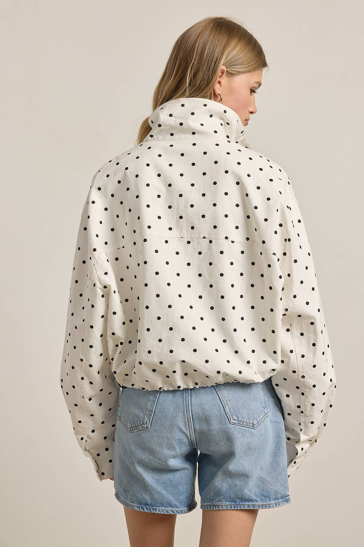 Polka Dot Jacket in White