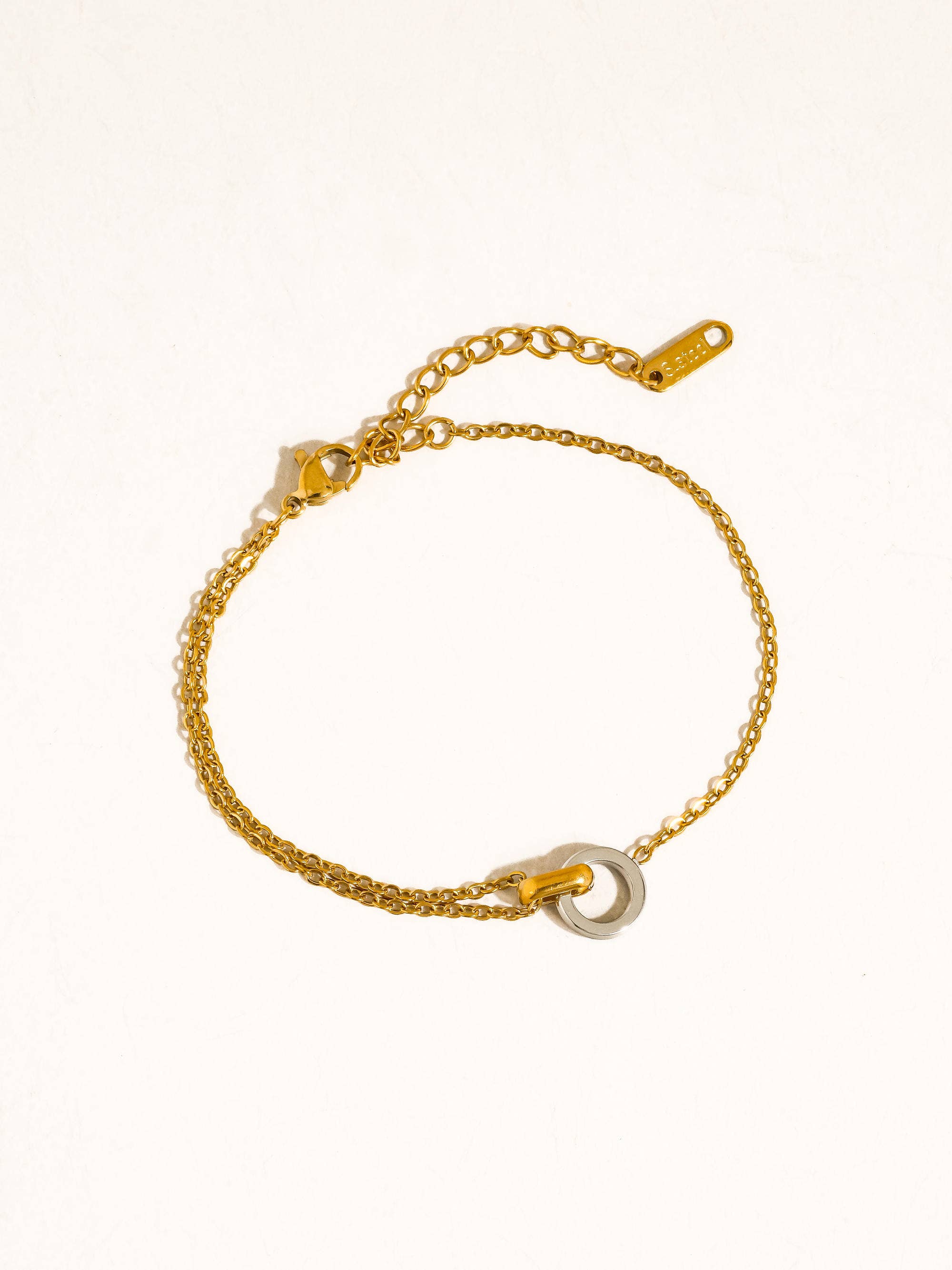 Two Tone Circle Bracelet