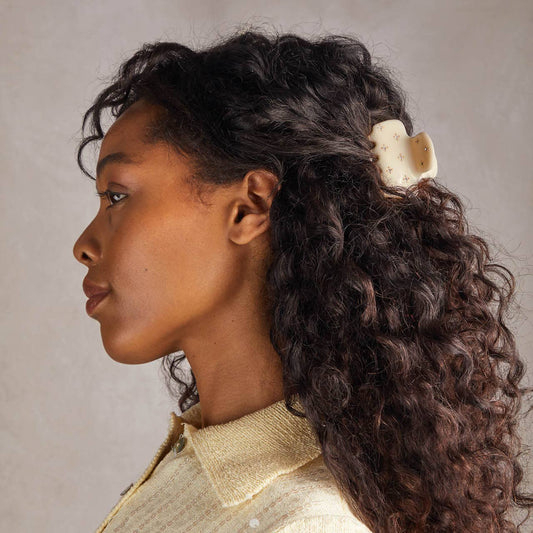 Cloud Clip Ivory Rhinestone