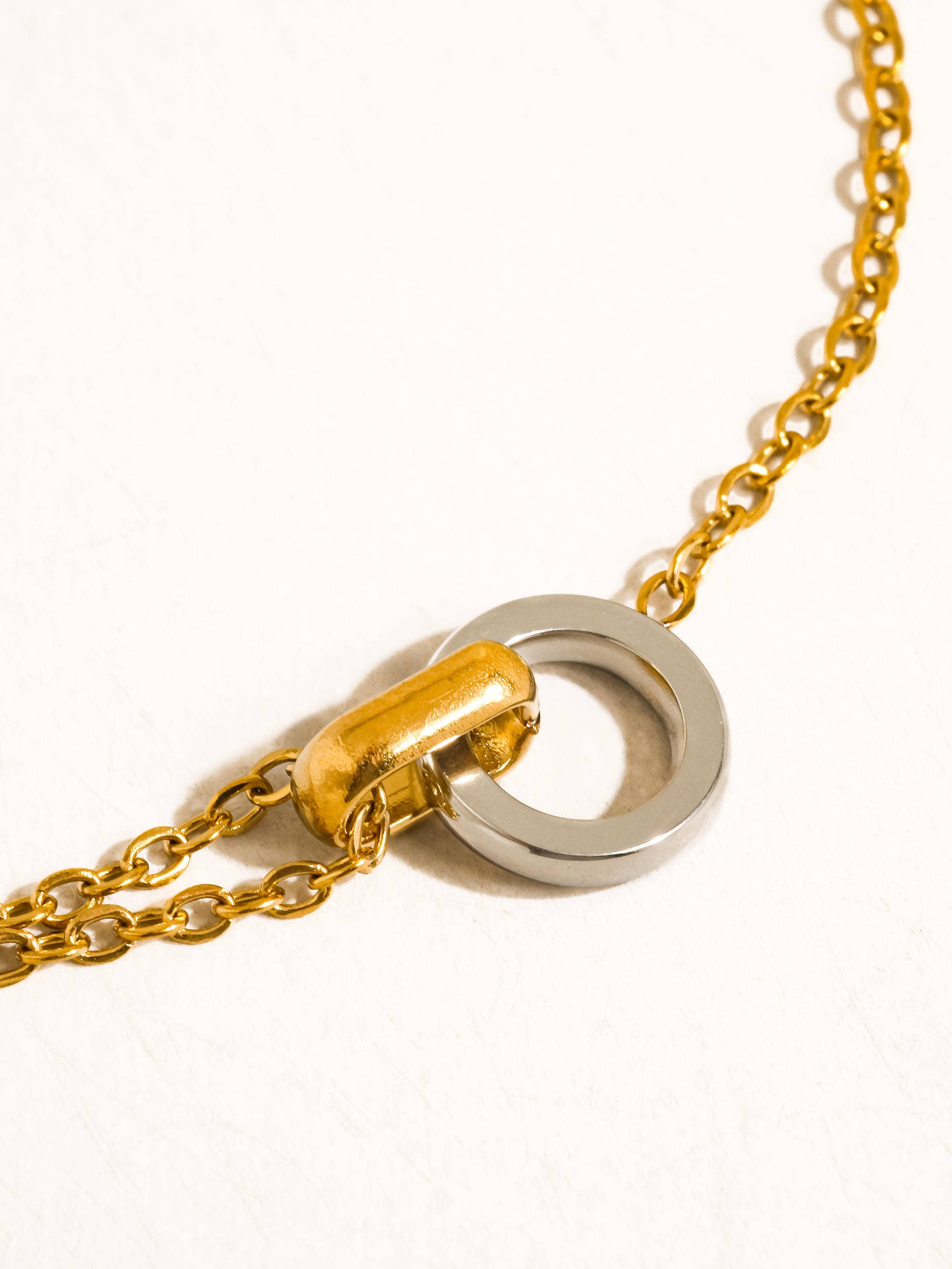 Two Tone Circle Bracelet