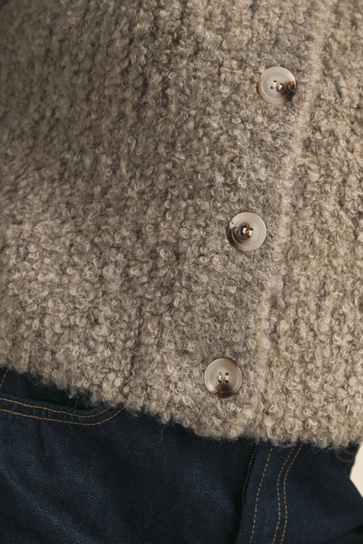 Jackie Sweater Cardigan in Latte