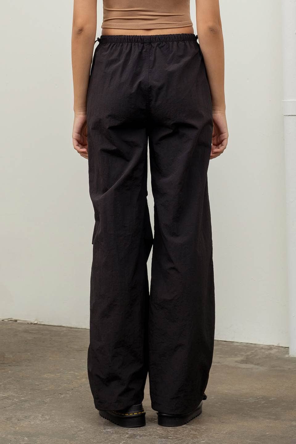 Drawstring Parachute Pants