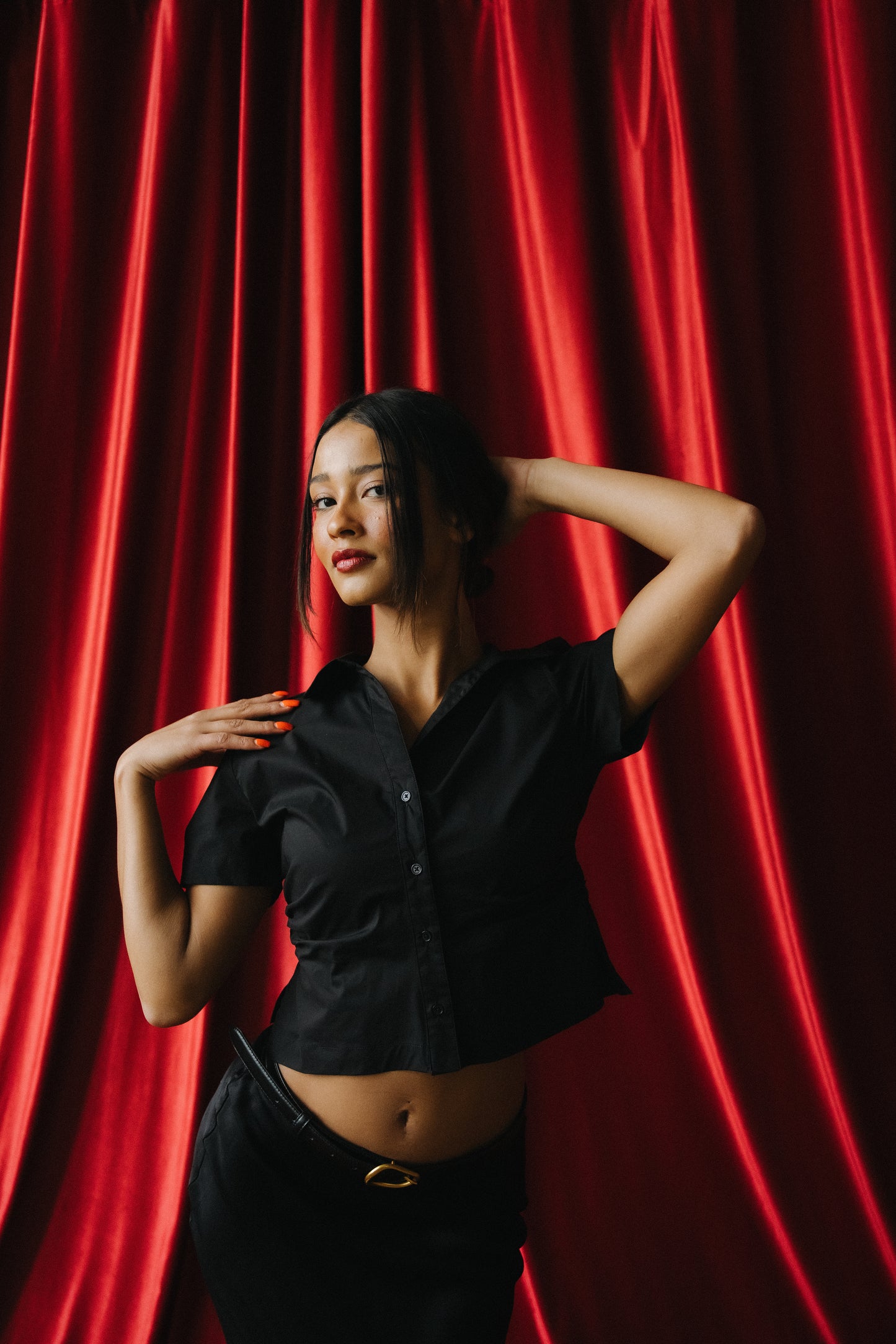 The Saxon Top in Black