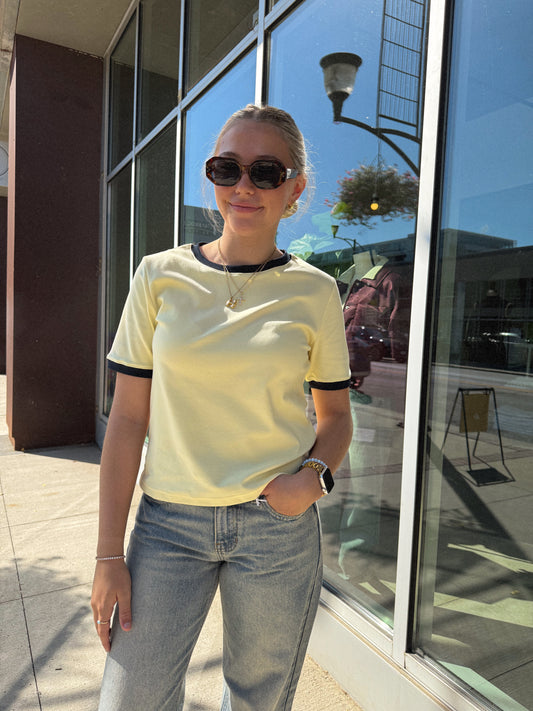 Butter Contrast Tee