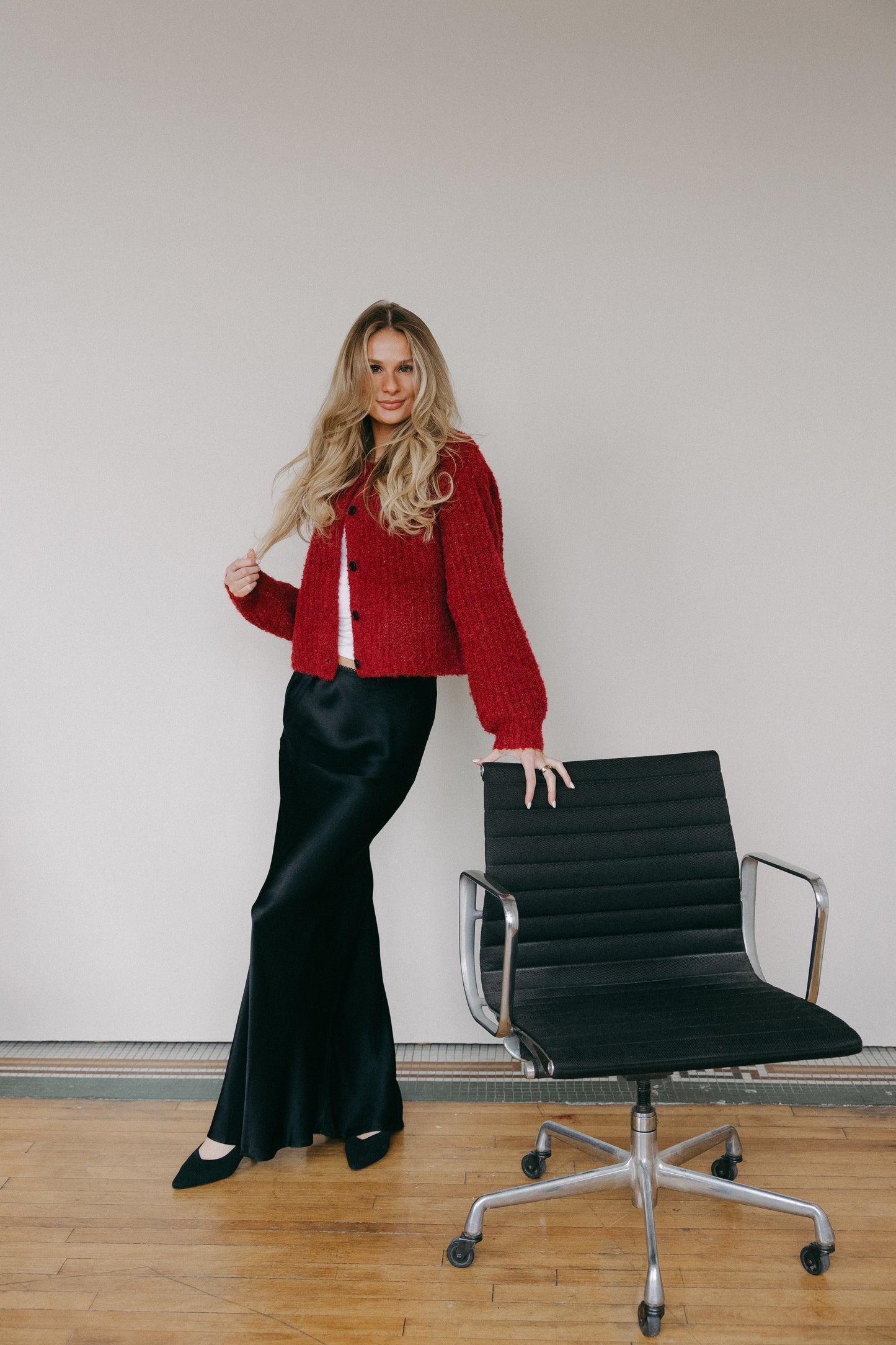Victoria Satin Maxi Skirt