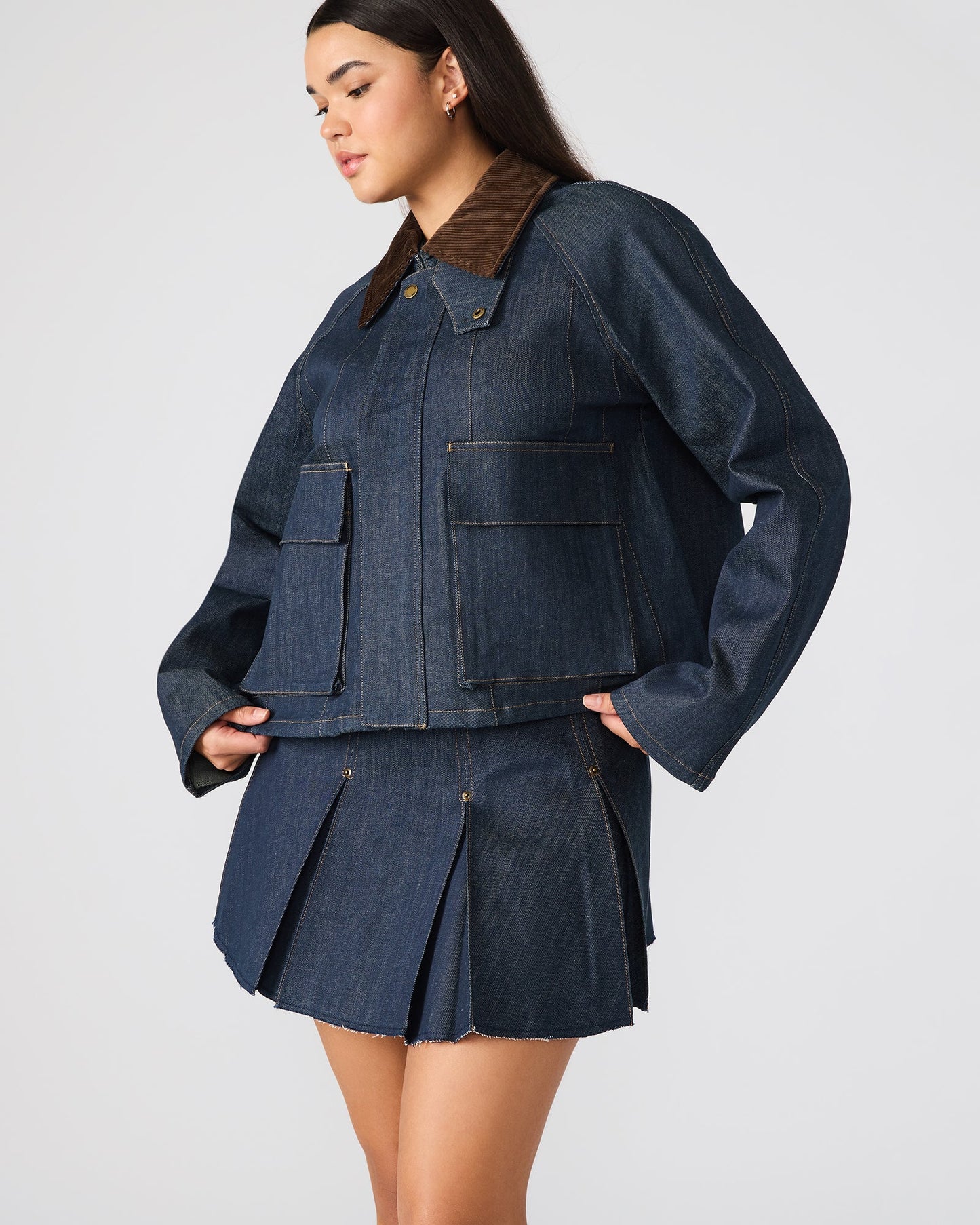 Justina Barn Jacket | Steve Madden