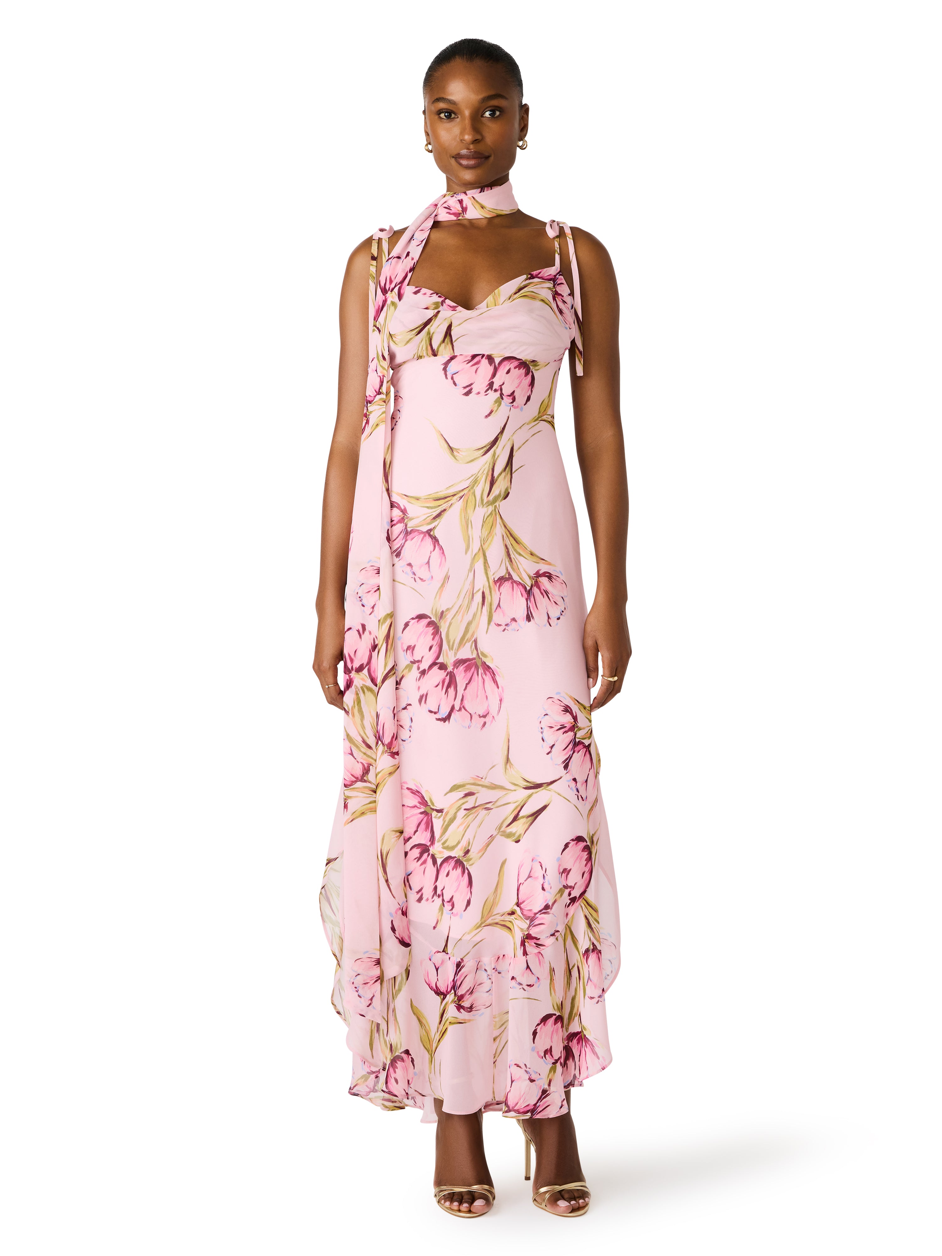 Jaila Dress in Rosette Pink