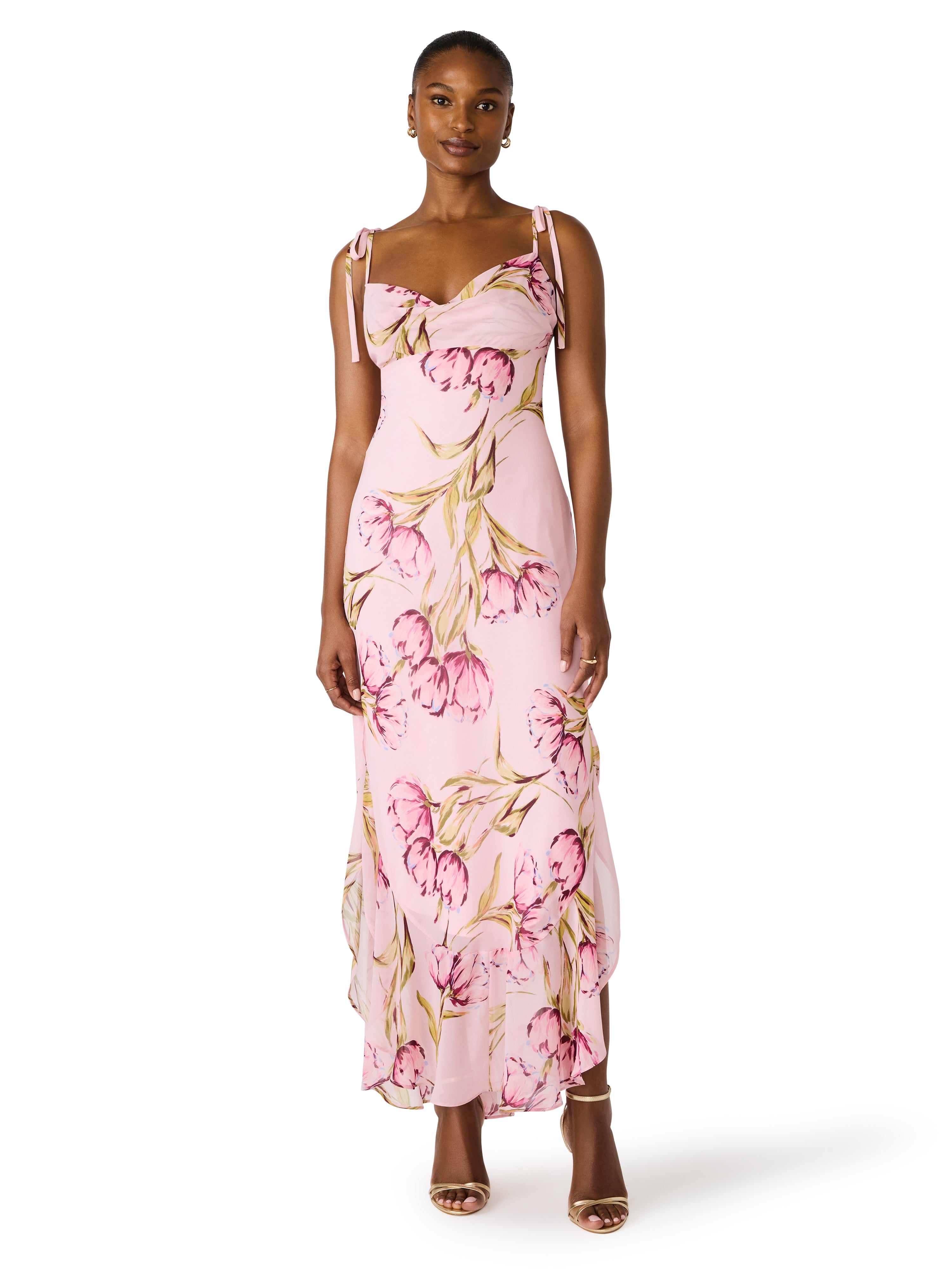 Jaila Dress in Rosette Pink