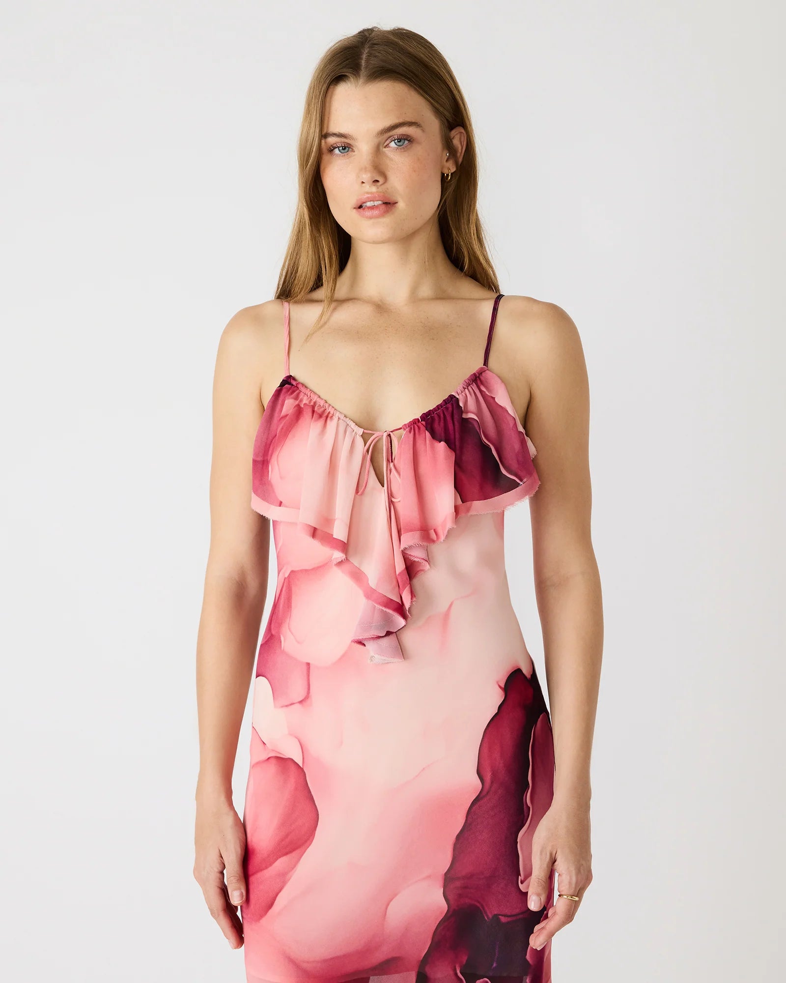 Maxinia Dress in Coral Cloud