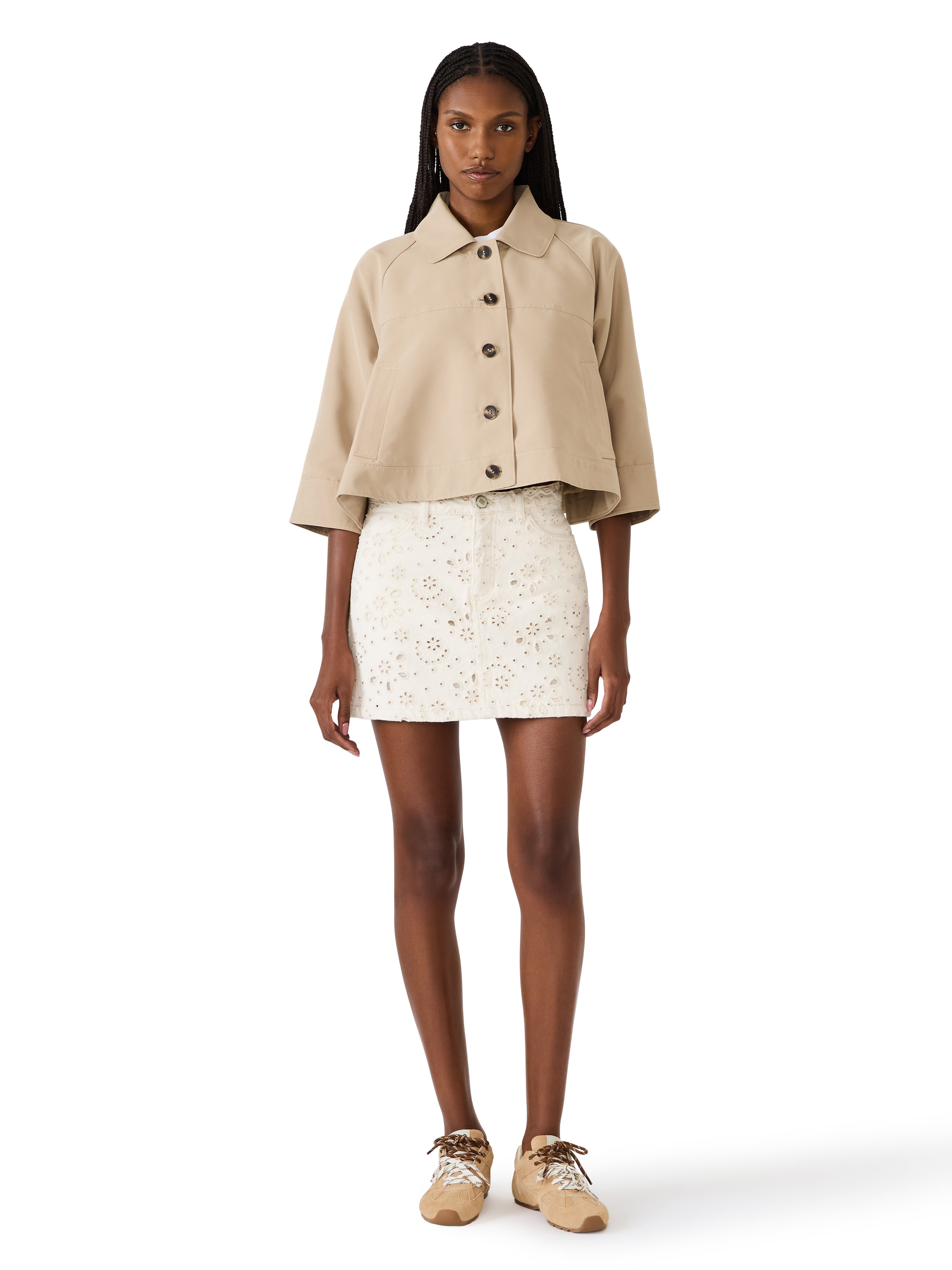Beck Skirt in Eyelet Sea Mist