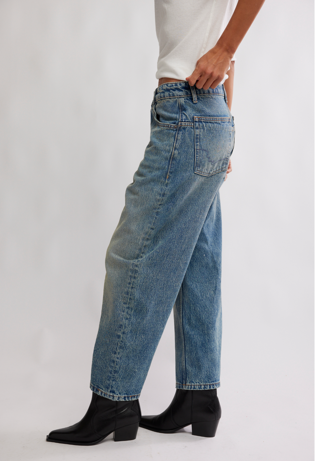 Deep Trance Dropped Boyfriend Jeans in From Beyond