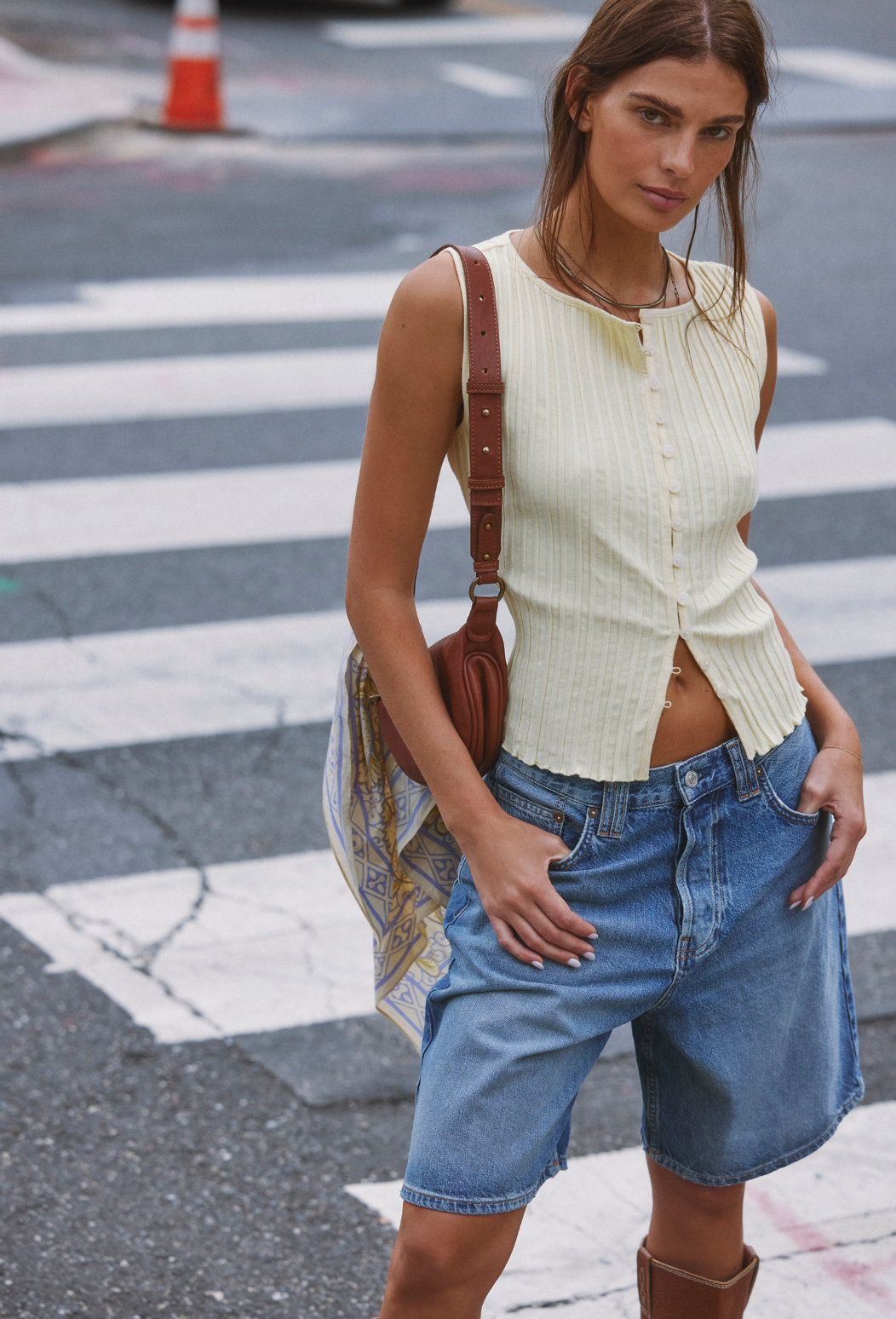 Tilly Vest in Mellow Yellow
