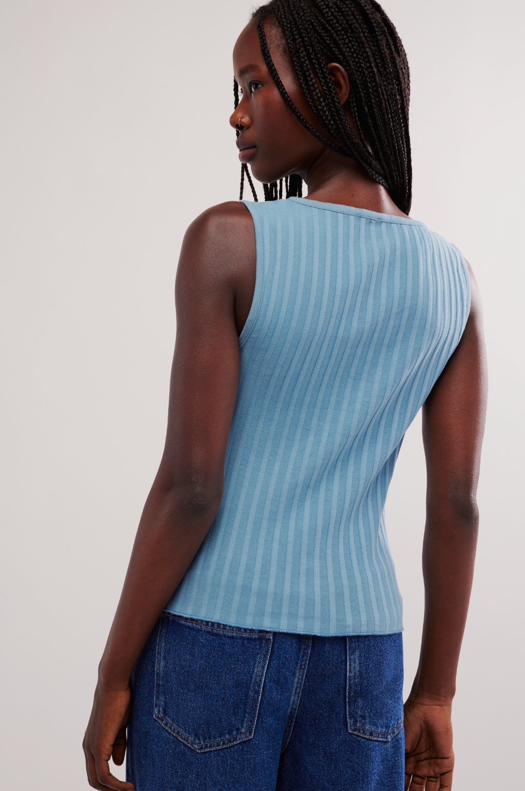 Tilly Vest in Ocean Blue