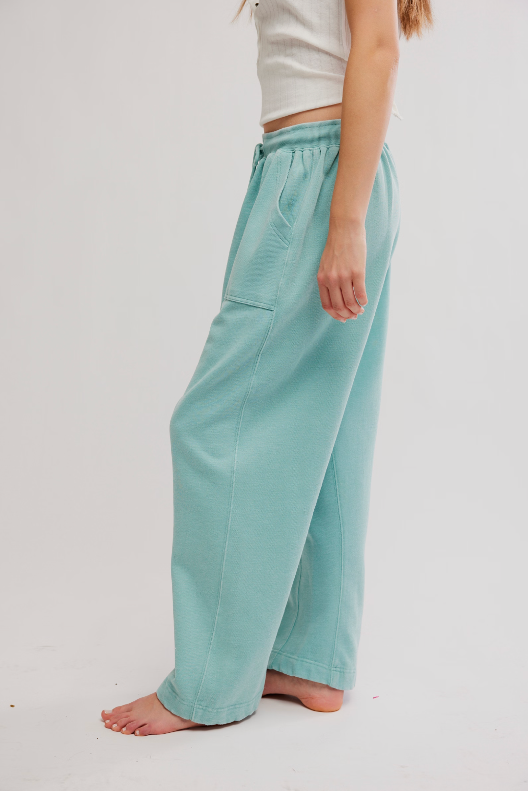 Slow It Down Harem Pant in Aqua