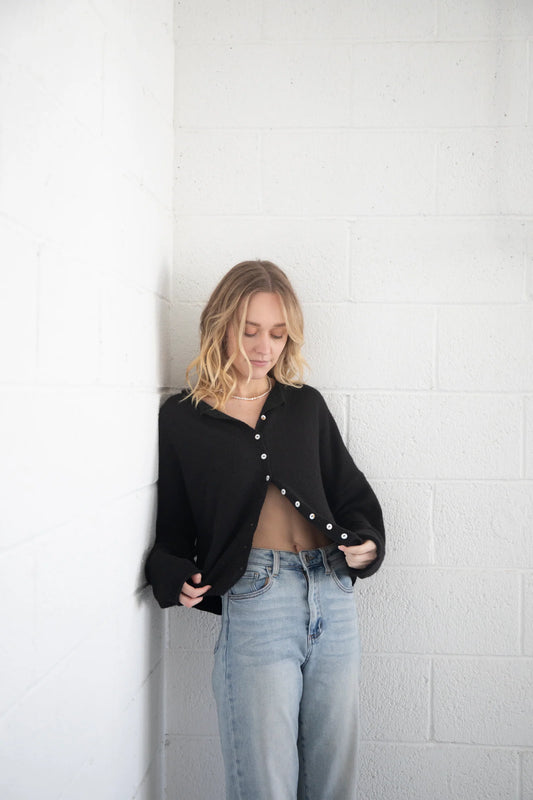 Piper Cardigan in Black