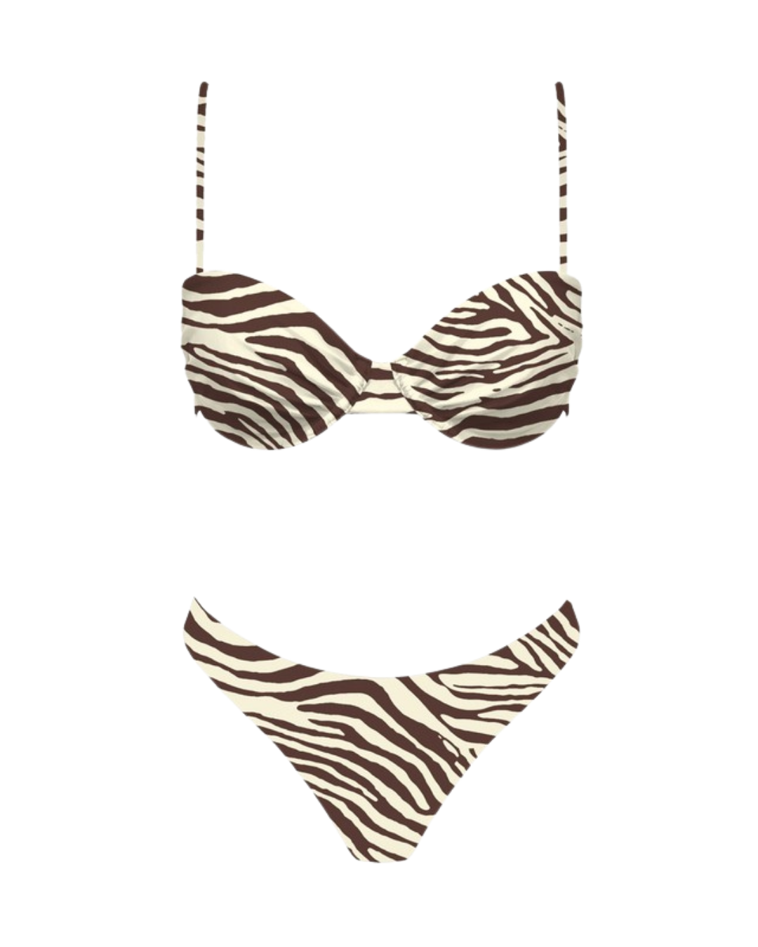 Zebra Bikini Top