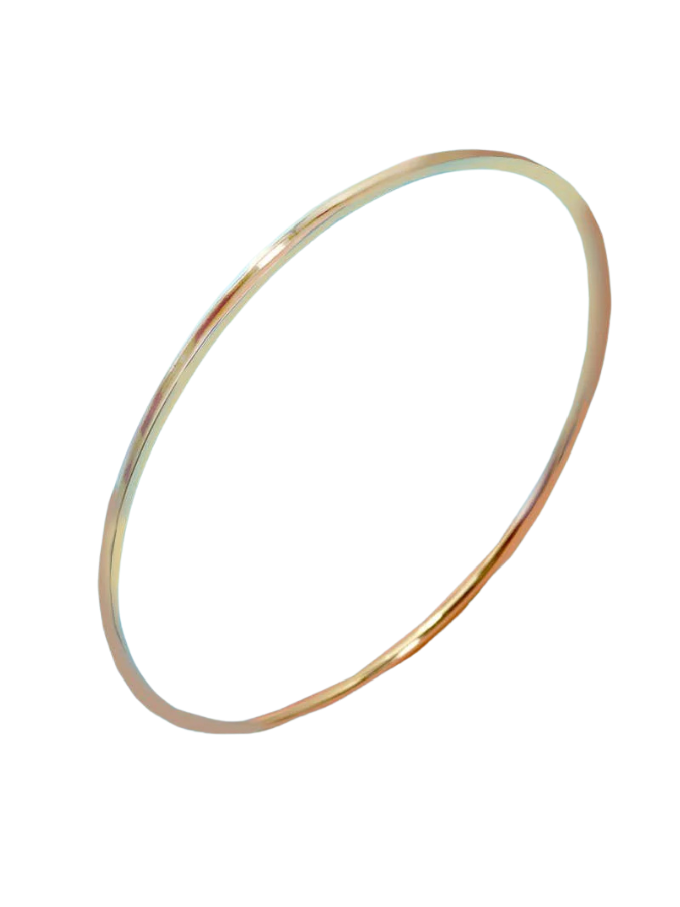 Flat Bangle in Gold