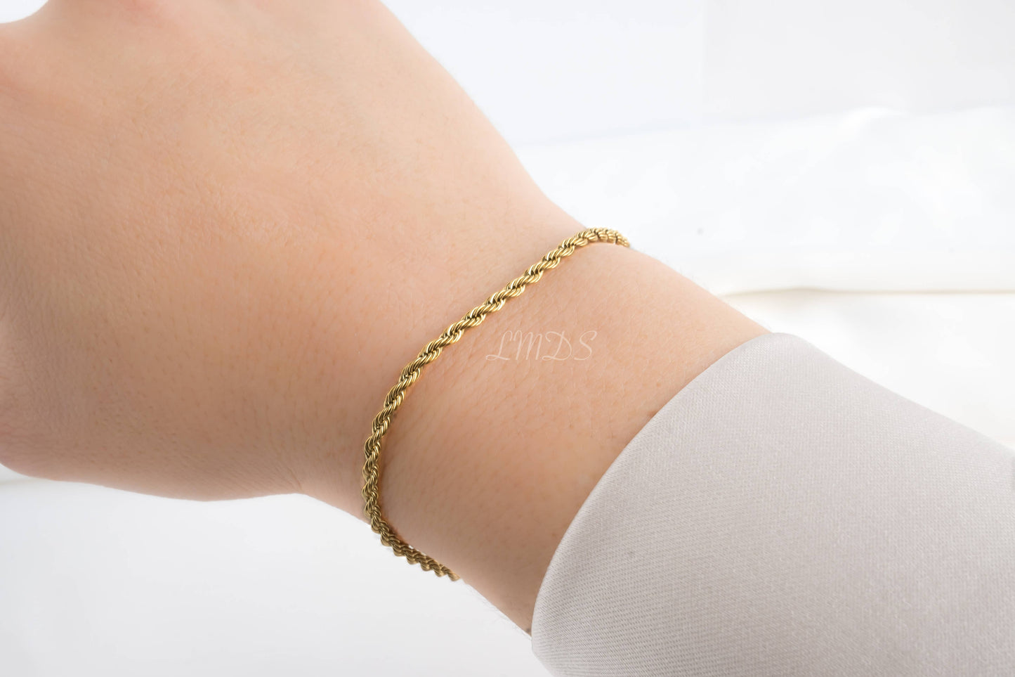 Sparkle Rope Bracelet in Gold