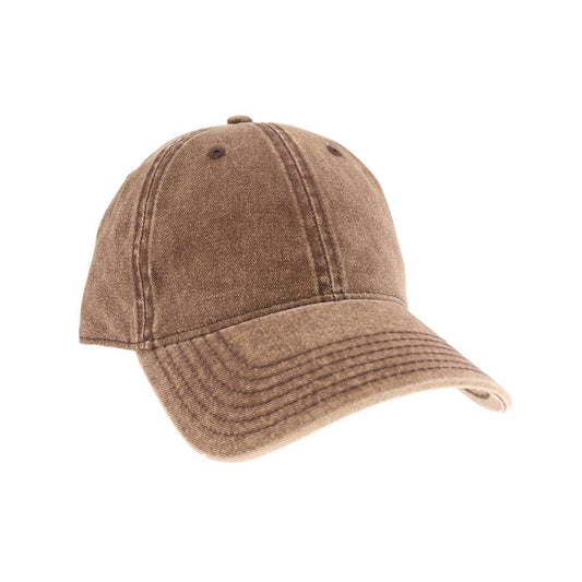 Acid Wash Ball Cap in Brown