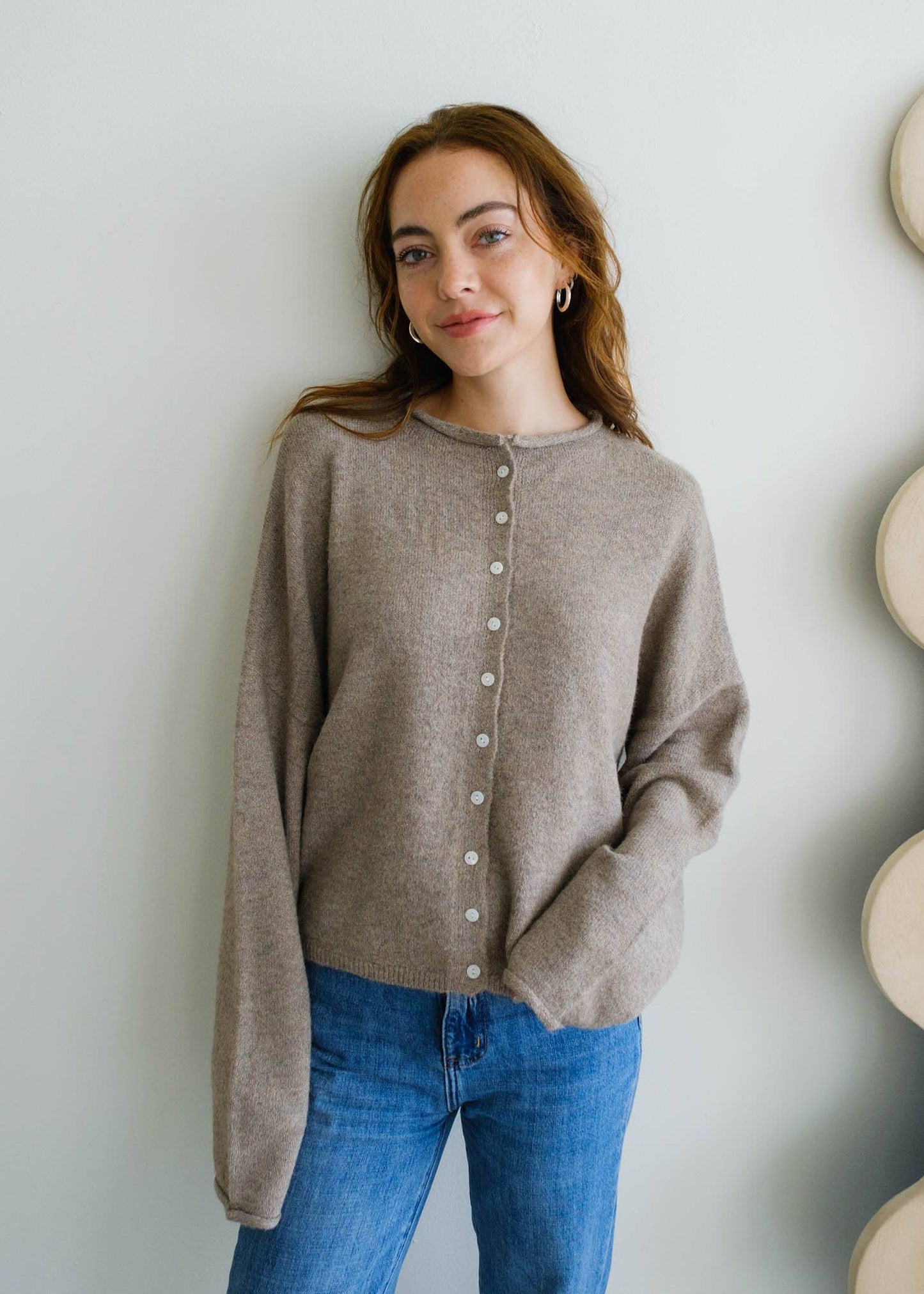 Piper Cardigan in Mocha