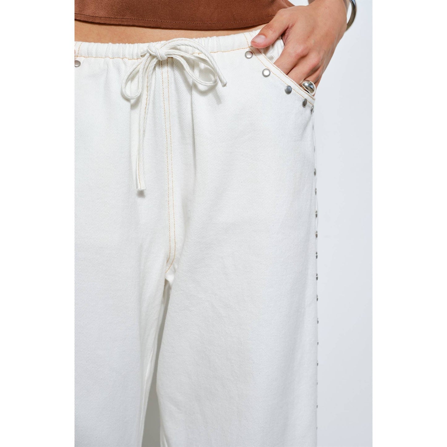 Marlowe Studded Denim Pants