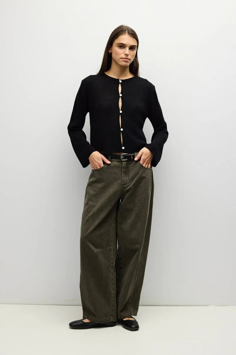 The Morgan Cardigan in Black