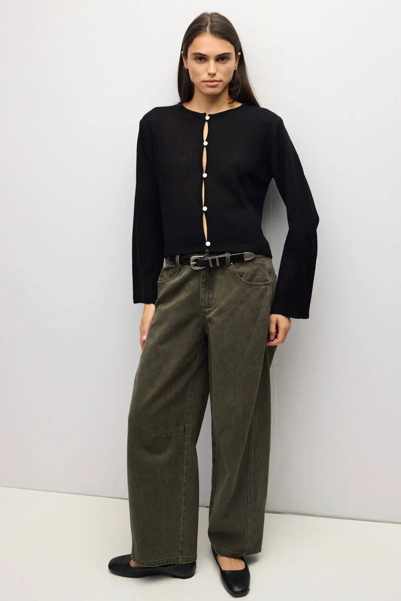 The Morgan Cardigan in Black