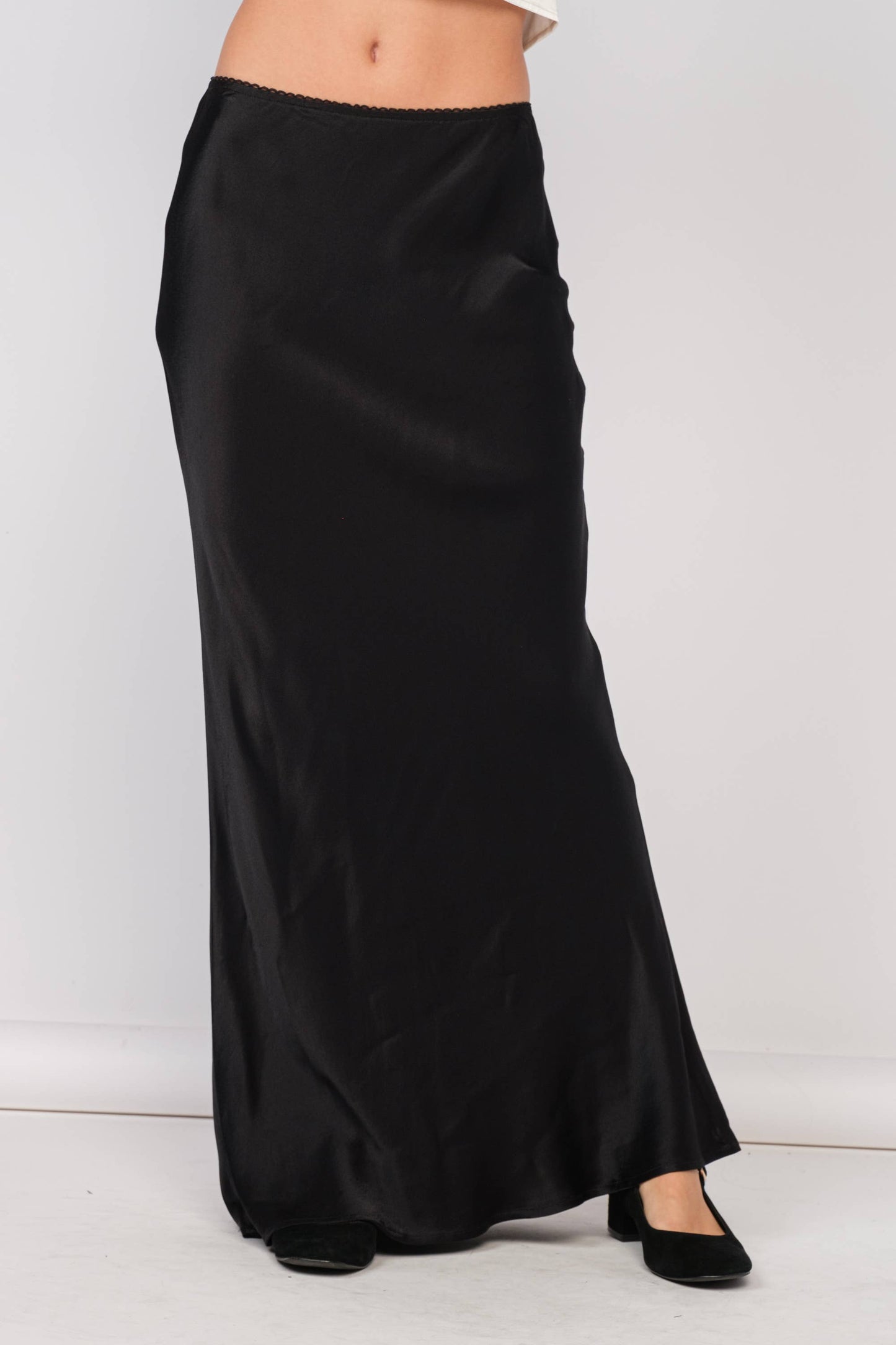Victoria Satin Maxi Skirt
