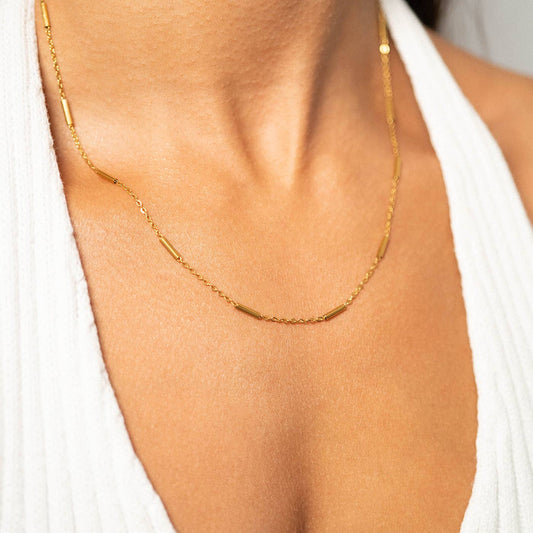 Satellite Bar Chain Necklace