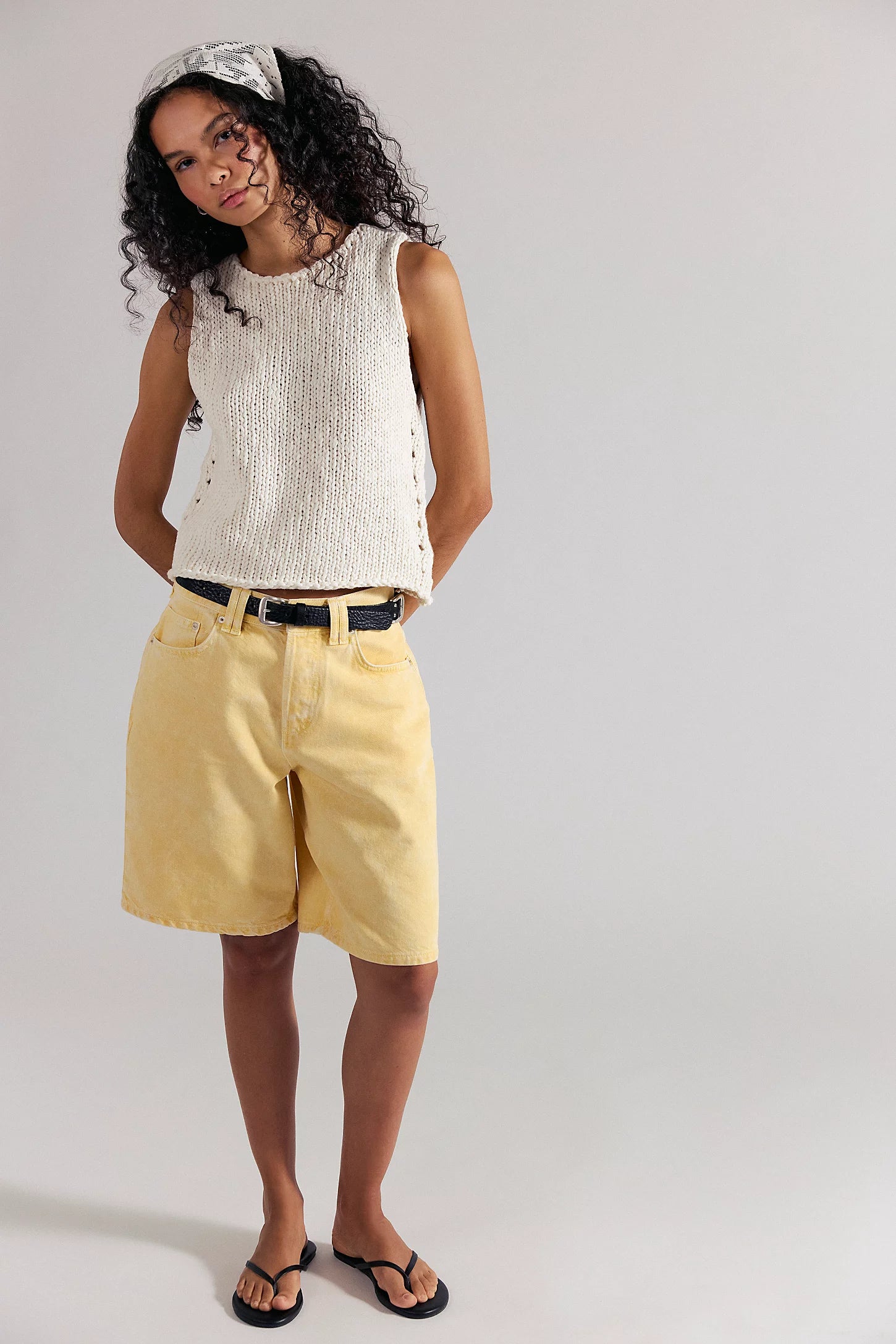 Opal Knit Tank in Whisper White