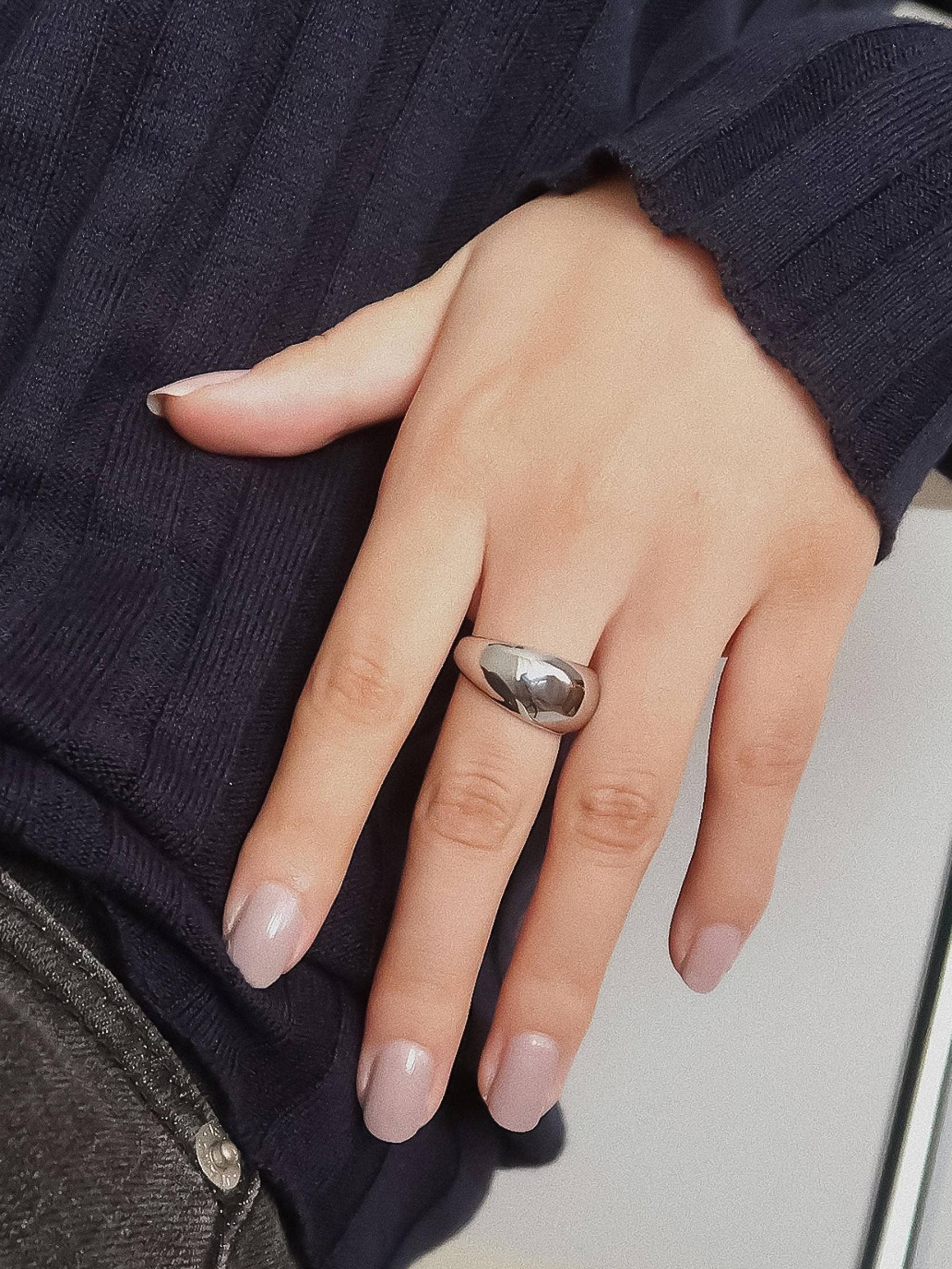 Rosco Dome Ring in Silver