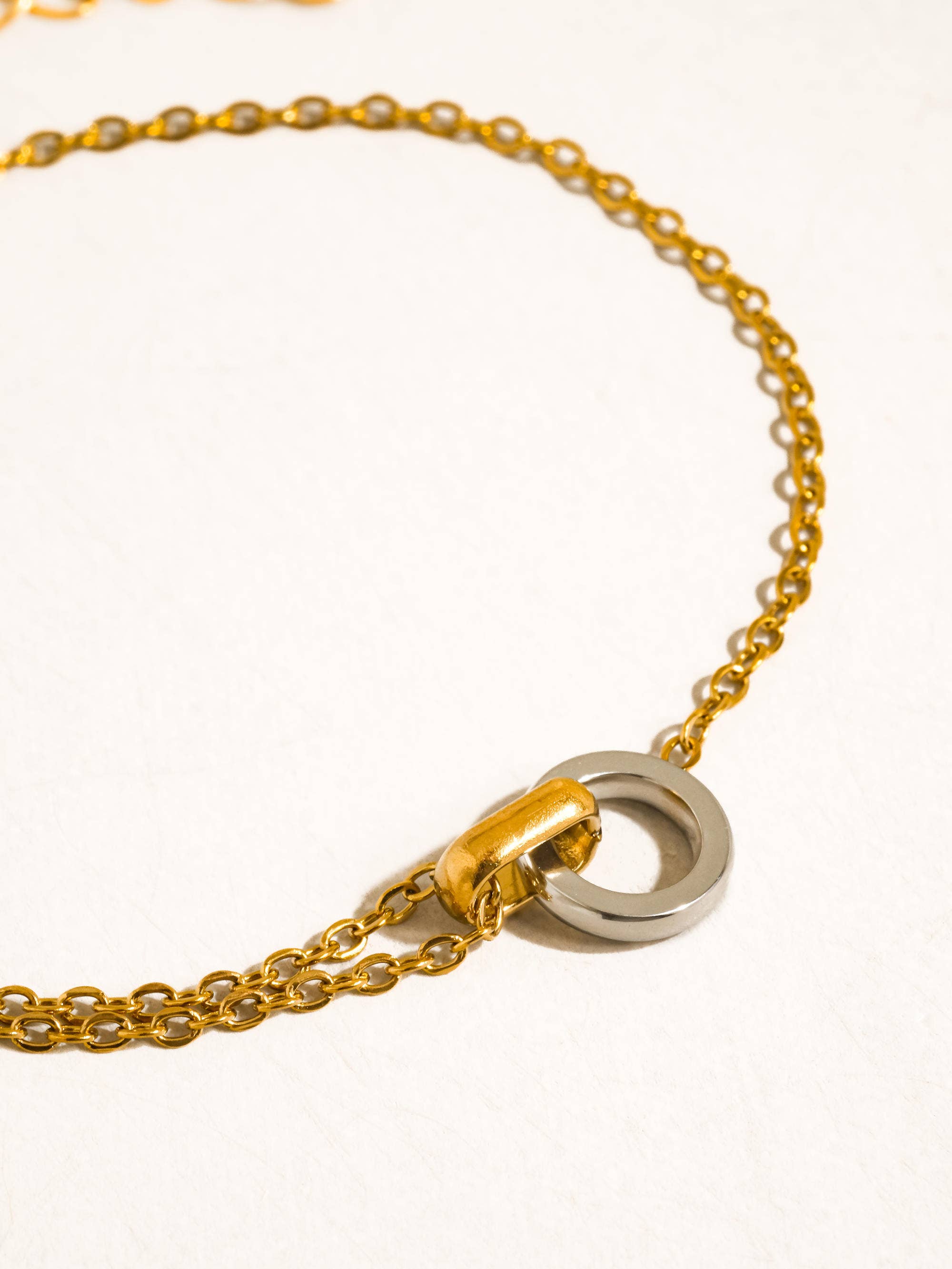 Two Tone Circle Bracelet