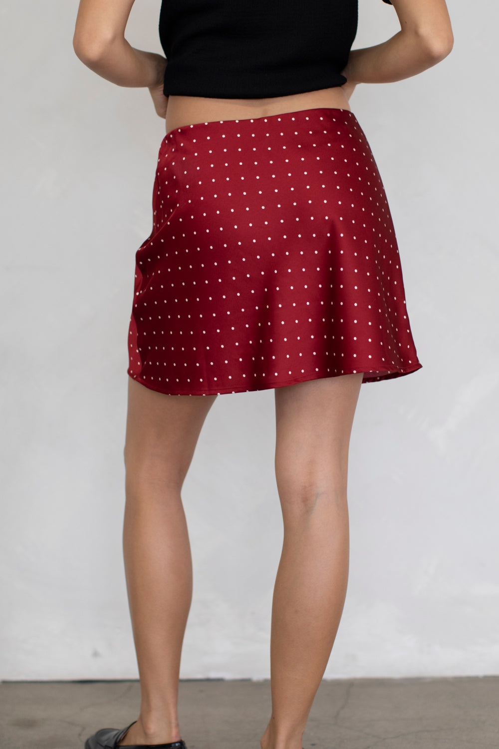 Cami Polka Dot Skirt in Red