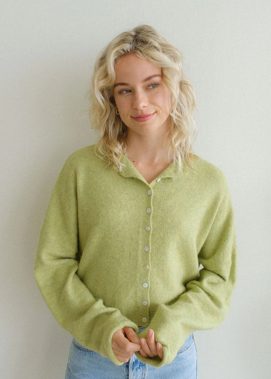 Piper Cardigan in Lemongrass