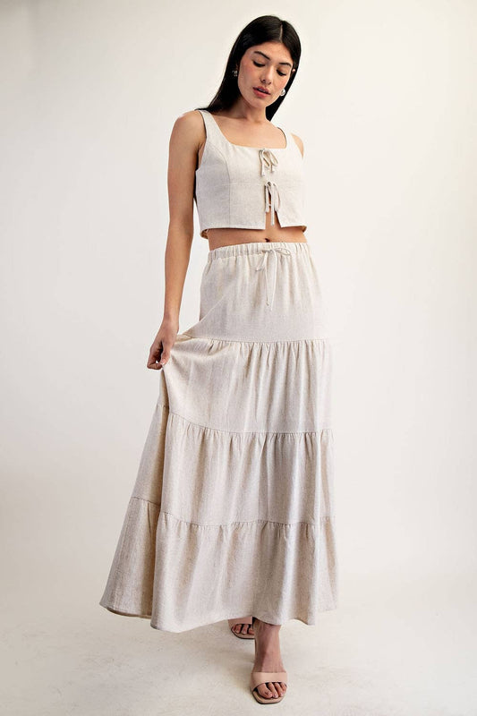 Izzy Linen Maxi Skirt