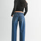 Low Rise Studded Baggy Jean | JBD