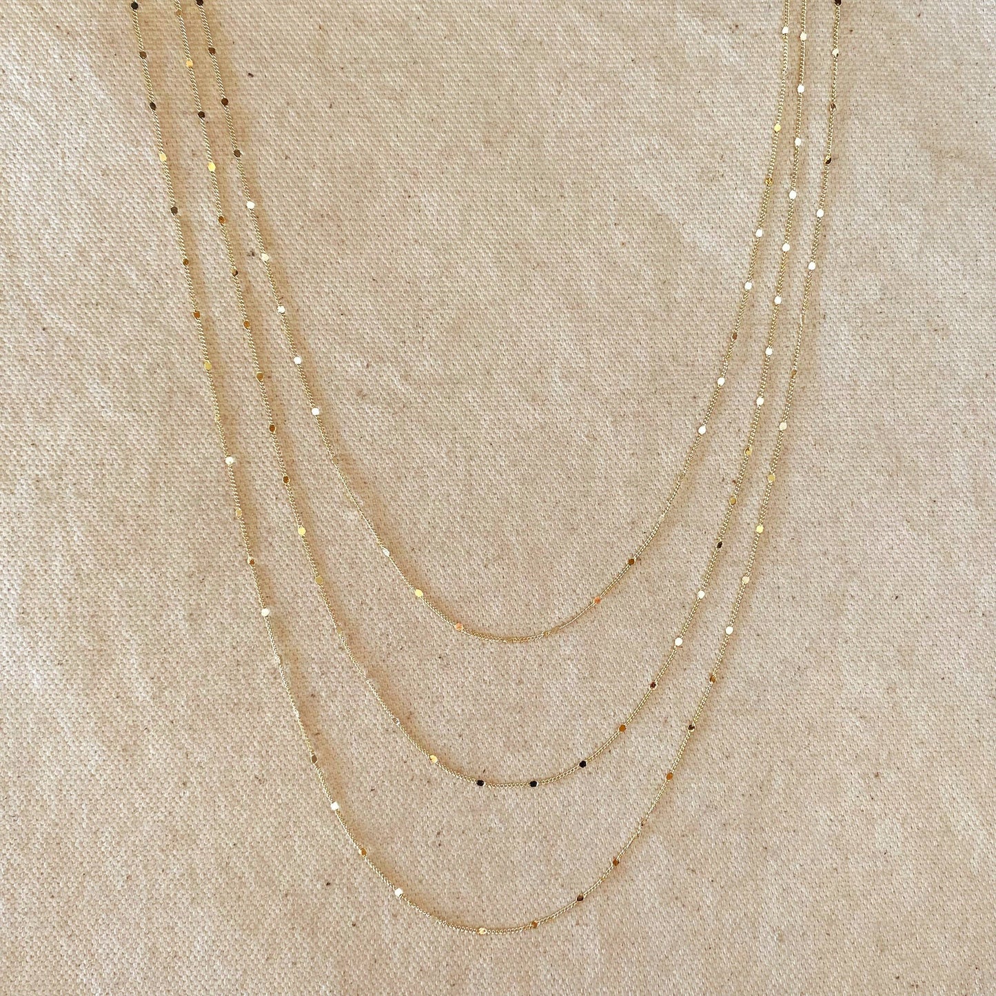 Pressed Curb Chain Necklace